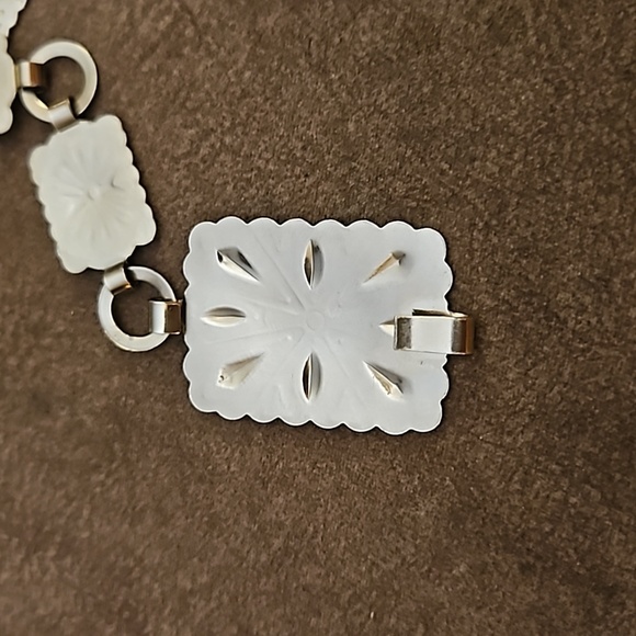 VTG Cowboy Core Southwestern Etched Concho Metal Chain Belt - Picture 8 of 10